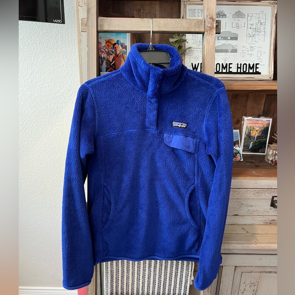 Patagonia women’s re-tool snap T fleece pullover size small